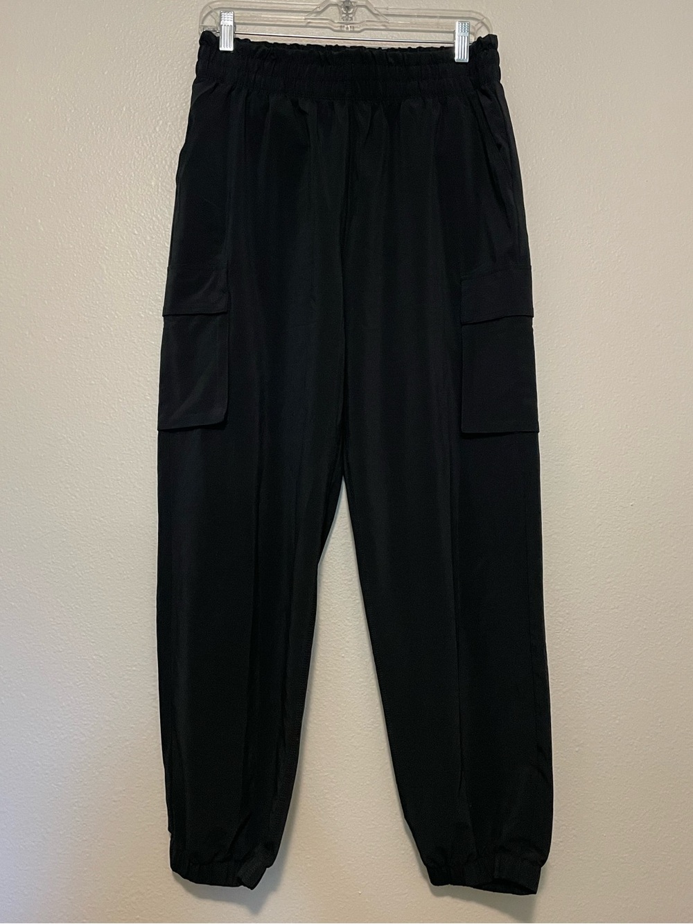Fabletics Black Cargo Jogger Pants